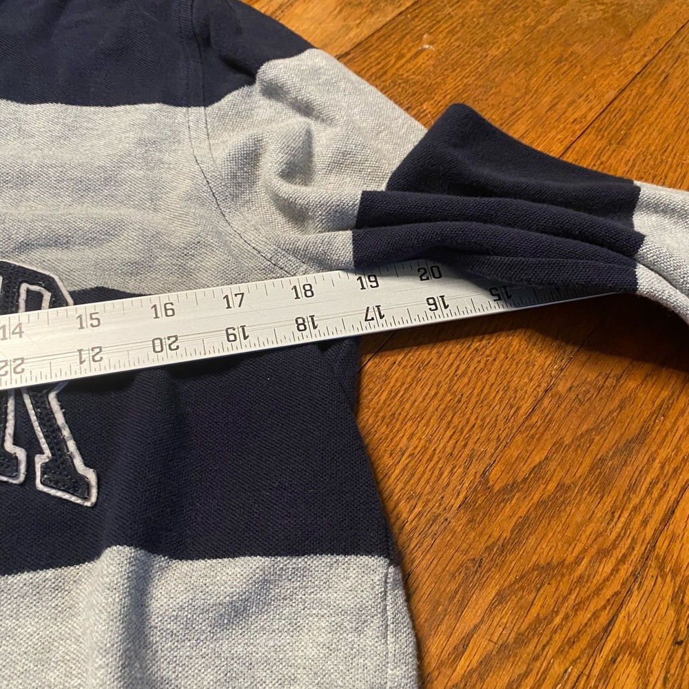 Tommy Hilfiger Men’s Striped Rugby Shirt Size M Custom Fit - Picture 4 of 8